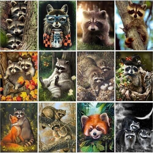 Brown bear Needlework,DIY Patterns Deer Cross Stitch,Sets For Embroidery Kit Full Embroidery Simple European Cross-Stitching