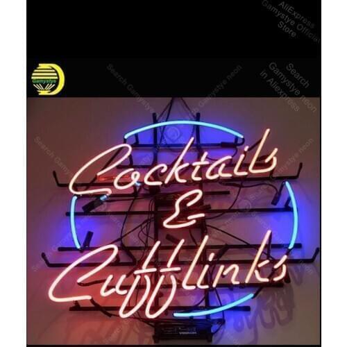 NEON SIGN For Cocktails Beer PUB Store display Restaurant indoor Signs Bar Pub Light budweiser neon sign Neon Sign Glass Tube