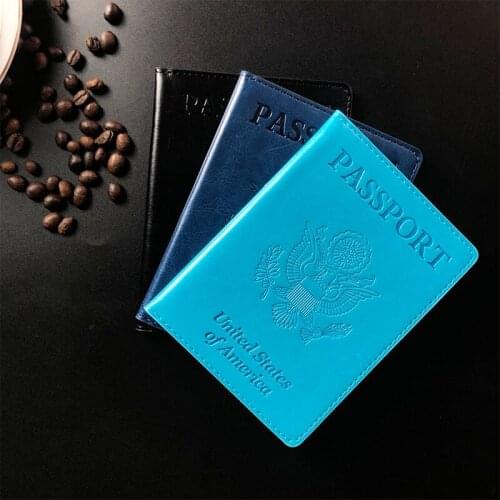Fashion new style PU womens passport holder couple models girls travel passport holder unisex card holder mens passport holder