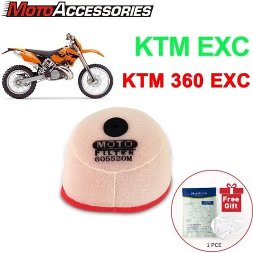 Motorcycle Air Filter Motocross Scooter Air Pods Cleaner For KTM 300 EGS EXC MXC SX 360 EGS EXC MX MXC Foam Oil Filter Cleaner