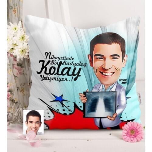 Personalized Mr Radiology Specialist Caricature Of Satin pillow-1