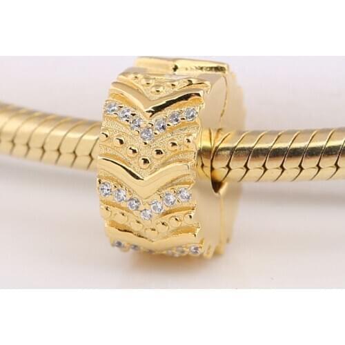 Authentic S925 Silver Shine Stylish Wish With Crystal Clip Stopper Bead Charm for Women Bracelet Bangle DIY Jewelry