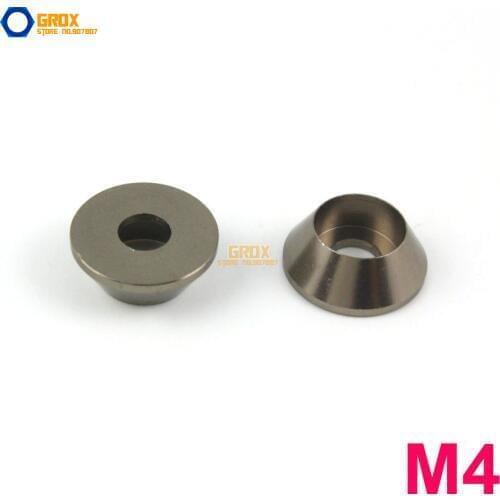 30 Pieces M4 Gray Aluminum Washer Socket Head Cap Screw Washer
