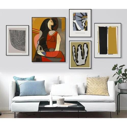 Modern Figure Abstract Women Picture Home Decor Nordic Canvas Painting Wall Art Posters and Prints Decor for Bedroom Dorm Room