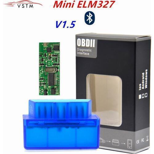 Super Mini Elm327 Bluetooth Car Diagnostic Tool Scanner OBD2 V1.5 ELM327 Adapter Auto Code Scanner Diagnostic Tool