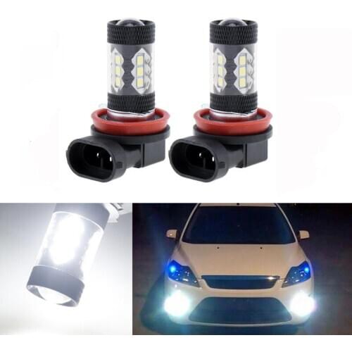 2x Extremely Bright H8 H11 LED Fog Light Bulb DRL Lamp For FORD MONDEO MK3 MK4 C-MAX S-MAX FOCUS 01+ FUSION