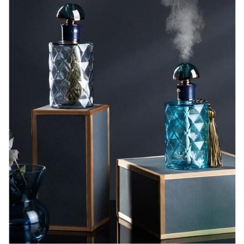 USB Air Humidifier Glass Perfume Bottle Aromatheraphy Ultrasonic Cool Mist Maker Diffuser Mini Portable Car Aroma Humidifiers