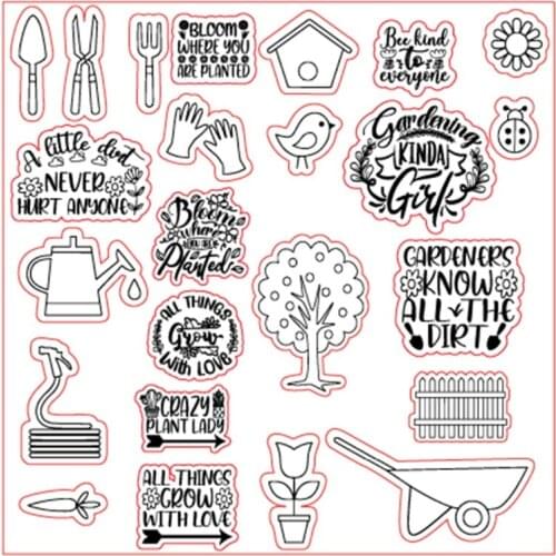 Spring Farm Silicone Clear Seal Stamp DIY Scrapbooking Embossing Photo Album Decorative Paper Card Craft