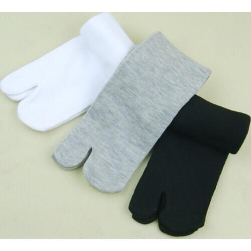 1Pair Women Men Cotton Blend Japanese Style Kimono Flip Flop Slipper Split Toe Socks Summer Ninja Toe Tabi Foot Finger Sock