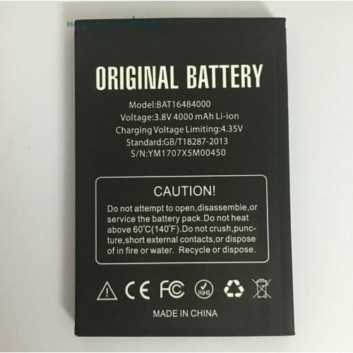 1pcs 100% High Quality BAT16484000 4000mAh Battery For DOOGEE X5 MAX x5max Pro phone battery +Tracking Code