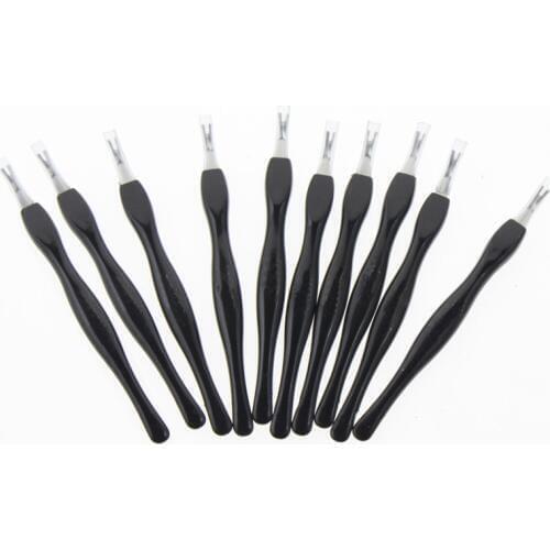 10PCS 10*0.9cm Makeup Cosmetic Nail Care Art Tool Fingernail Toenail Manicure Pedicure Salon Cuticle Pusher Trimmer Removal Fork