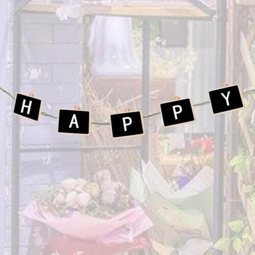 MagiDeal Pack 10PCS Small Mini Wooden Blackboard Note Memo Message Board Chalkboard