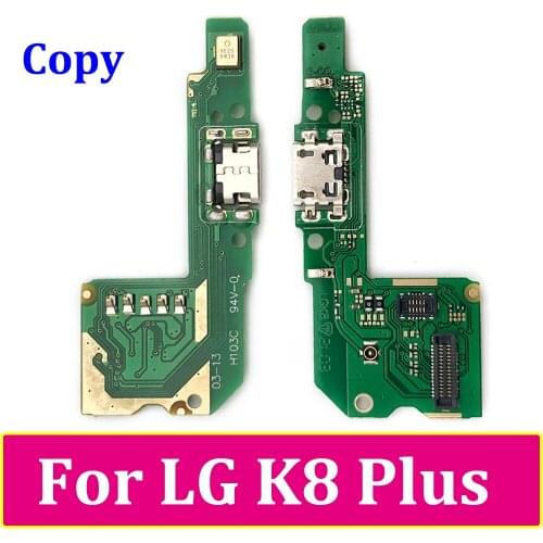 2Pcs/Lot，New USB Charging Port Charger Board Flex Cable For LG K8 Plus Dock Plug Connector With Microphone