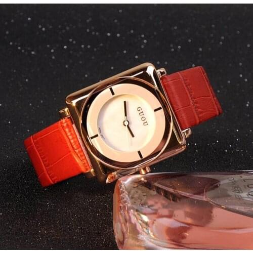 2016 New Brand Square Watches Genuine Leather Ladies Casual Quartz Clocks Water Resistant Military Dress Watch relogio masculino