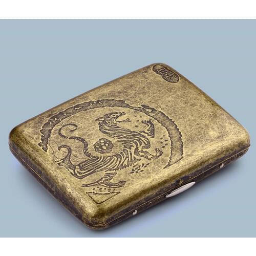 2018 Metal Alloy Cigarette Case Can Put 20 Cigarettes Aluminium Alloy Cigarette Box