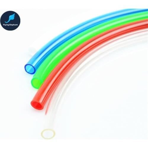 3/8'' Inch Thin HOSE PVC Water Cooling Pipe, 9.5mm * 12.7mm Soft Tubing, Blue White Black Red Green Transparent