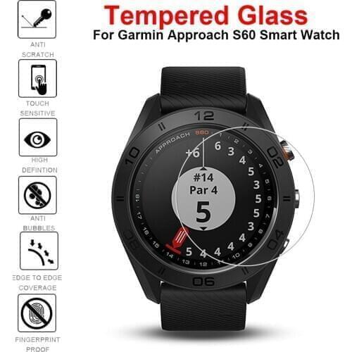 3Pcs/Lot Premium Tempered Glass For Garmin Approach S60 Screen Protector Film For Garmin Approach S60 SmartWatch Protective Film