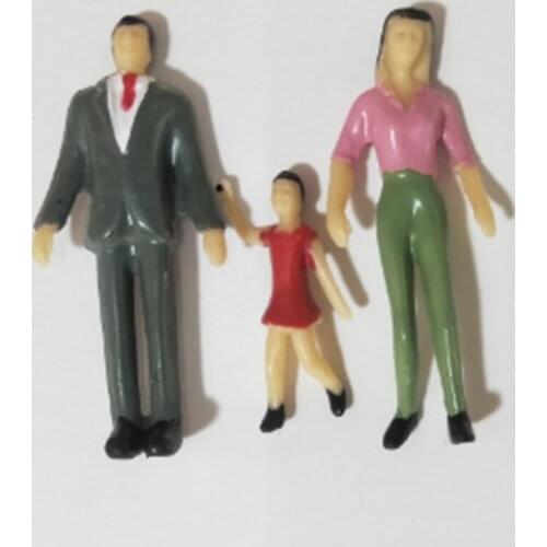 50Pcs Scale Plastic Models 1:32 People Sitting Standing Figures Plastic 1 Gauge