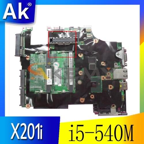 Akemy 48.4CV01.031 For Lenovo Lenovo ThinkPad X201 X201i Laptop Motherboard FRU 63Y2064 CPU i5-540M QM57 DDR3 100% Test