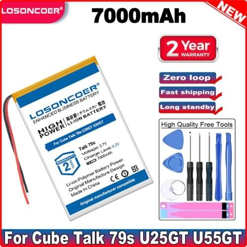 LOSONCOER 7000mAh Battery For Cube Talk79s Talk 79s U55GT Tablet Battery
