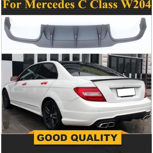 Mercedes c63 style w204 PP plastic rear bumper lip diffuser for 2011 2012 2013 2014 Benz C180 C200 C280 C300 C350 & C63 bumper