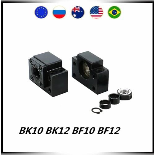 BK10 BK12 BF10 BF12 6001 ordinary bearing / 7001 Angular contact bearing support for ballscrew SFU1204 SFU1210 SFU1605 SFU1610
