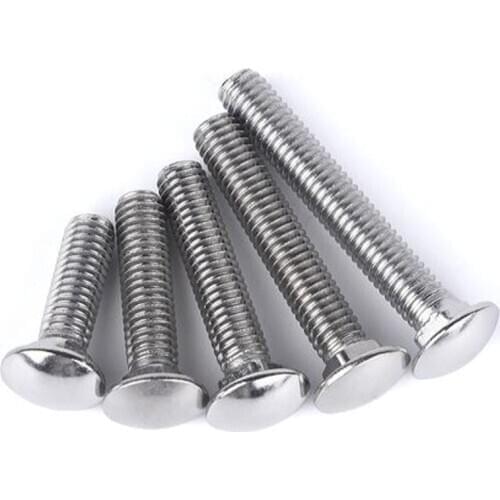 M5 Carriage Bolts Round Head Screws Square Neck Screw Length 10-50mm