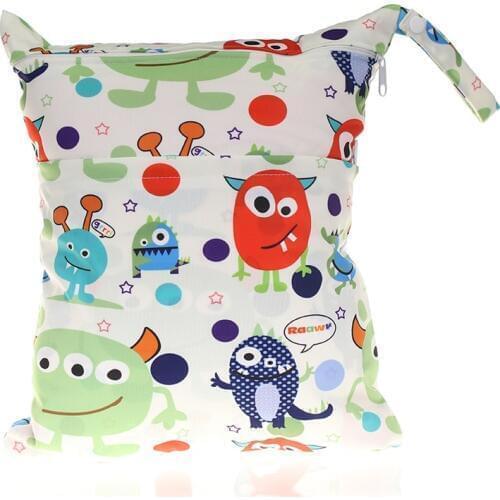 [CHOOEC]New Digital printing Washable Reusable Cloth diaper Nappies Bags Waterproof Swim Sport Travel Carry bag Big Size:30X36cm