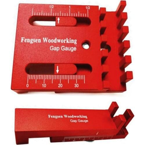 Woodworking Mini Gap Gauge Aluminum Alloy Depth Measuring Sawtooth Ruler Marking Gauge Measuring Tools