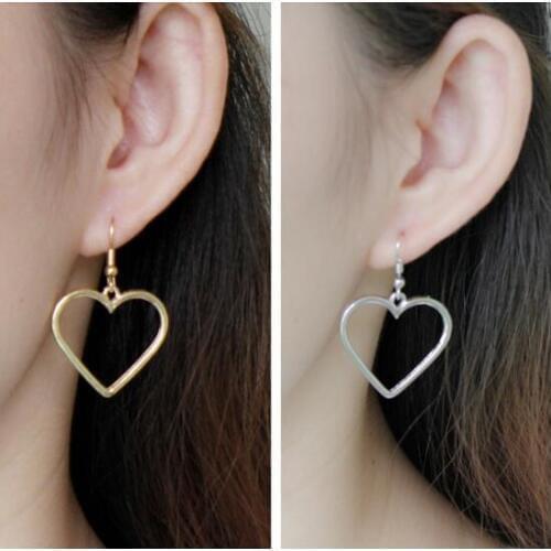 Ey122 Female charm Heart Earrings Fashion Jewelry Women swing Earrings 2018 Wedding couple earrings