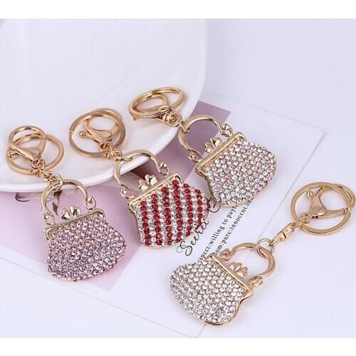 Hot sale in 2020 new womens bag style key chain popular hang up womens bag multifunctional key chain