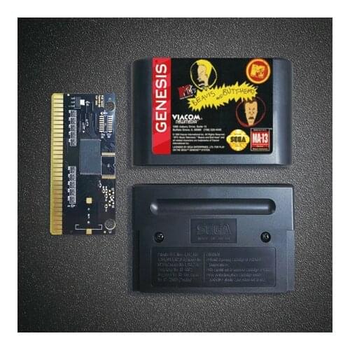 Beavis and Butt-Head - 16 Bit MD Game Card for Sega Megadrive Genesis Video Game Console Cartridge