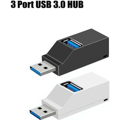 USB 3.0 Hub Adapter Extender Mini Splitter Box 3 Ports High Speed U Disk Reader Transfer Splitter For PC Laptop Macbook Phone