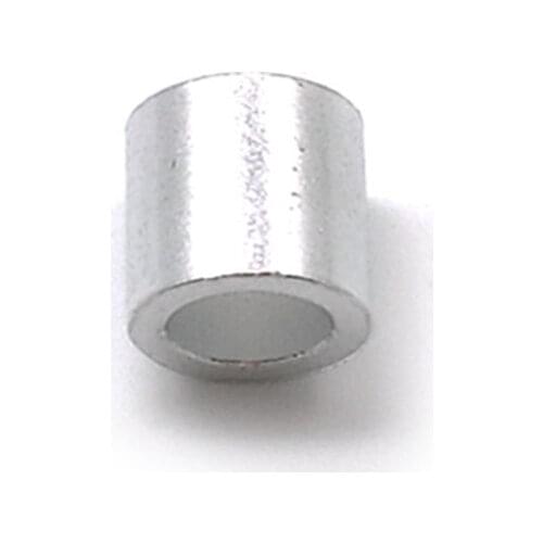 50PCS M4 Round Clip Wire Rope Clamp Fastener Rigging Hardware 4mm Aluminum Furrules Crimping Sleeve