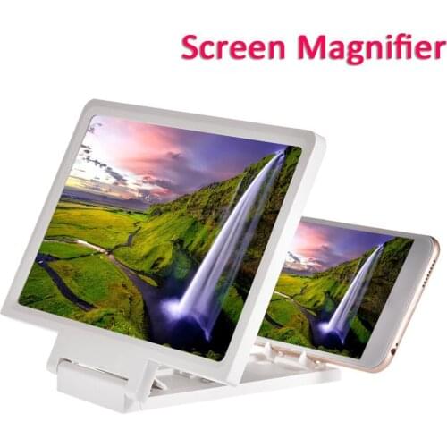 Multifunctional mobile phone screen magnifying glass 8.2 inch eye protection display 3D video screen magnifying glass foldable