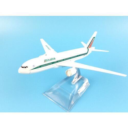 ITALY AITALLA AIRLINER 16CM ITALY ALITALLA 777 METAL ALLOY MODEL PLANE AIRCRAFT MODEL TOY AIRPLANE BIRTHDAY GIFTS