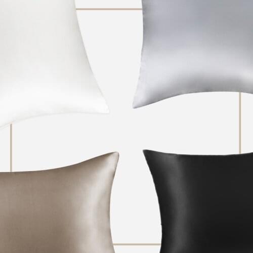 Mansphil 100 Pure Silk Pillowcase Chinese Mulberry 19 Momme Luxury Standard Queen Size with Hidden Zipper 1 Piece