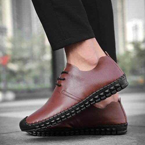 Zapatos men 2020 Mens cuero spring leisure breathable black shoes sapatos male Sneaker sapato shoe hombre man mens casual de