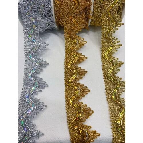 Paillette Lacework All Kinds of Paillette Lacework Diy Handmade Decoration Material 1meter/lot