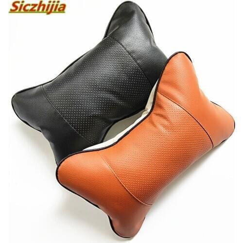 Car seat PU leather breathable headrest for Jaguar XF XJS XJ XK S-TYPE X-TYPE XJ8 XJL XJ6 XKR XK8 X320 X308