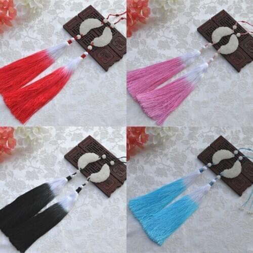 1 pair Ancient Style Ancient Costume Classical Tassel Waist Pendant Decor for Hanfu Cosplay Accessories Women Men Gift