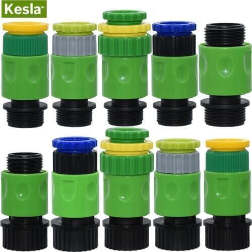 KESLA 1/2'' 3/4'' Tapping Adaptor Garden Drip Watering Irrigation w/ 3/4'' Male Female Quick Connectors for Flower Accessories