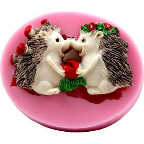 Hedgehog silicone baking tools fondant cake cartoon chocolate cookies decorated clay mold