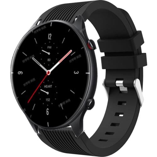For Huami Amazfit GTR 2 2E GTR 47mm SIlicone Sport Watchband 22mm Replacement Strap For Amazfit Pace Stratos 2 2S 3 Bracelet