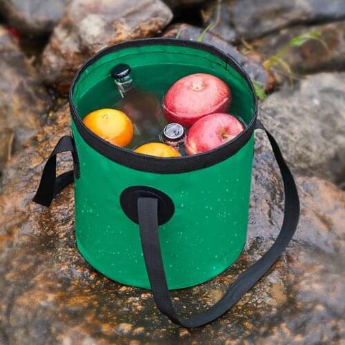 10L 20L outdoor folding bucket portable bucket water storage bag storage bag waterproof water bag fishin Water Storage