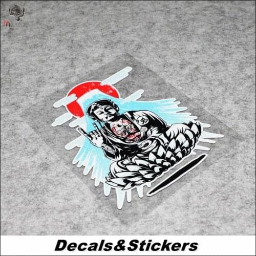 NO.L372 Japanese JDM Style Buddha 3M Reflective Modified Stickers Waterproof Decals Car Racing Motorcycle Decoration