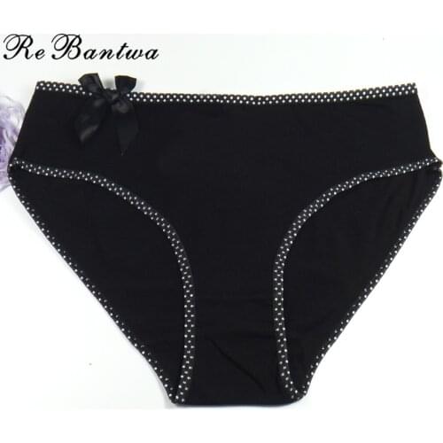 Rebantwa 3pcs 2017 New Style Women Underwear Cotton Panties Ladies lingerie Mom Briefs Oversized Calcinha Plus Size 4XL Mum Pant