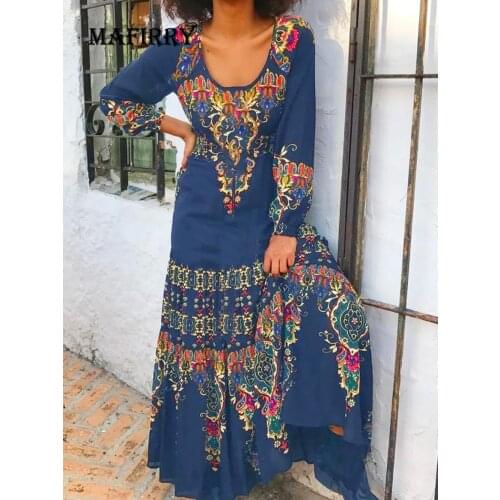 Beach Style Sexy Split Fork Women Deep V Neck Dress Spring Autumn Hollow Out Casual Print Dress Female High Waist Slim Fit Dress