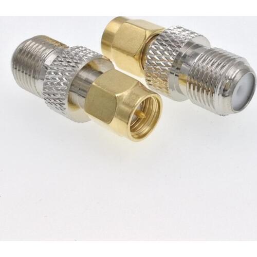 10pcs Gold SMA Male To F Female RF Connector Adapter