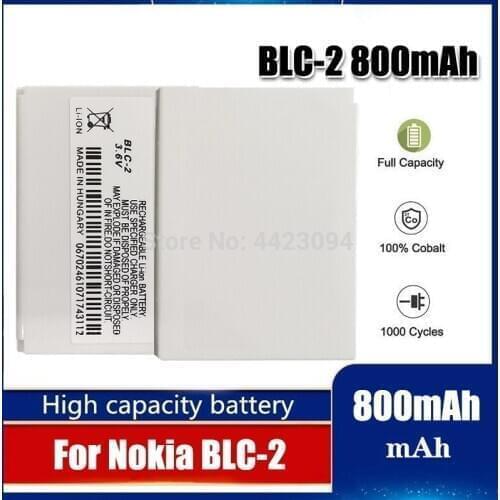 3.6V Replacement BLC-2 BLC 2 Battery For Nokia 3310 3330 3410 3510 5510 3530 3335 3686 3685 3589 3315 3350